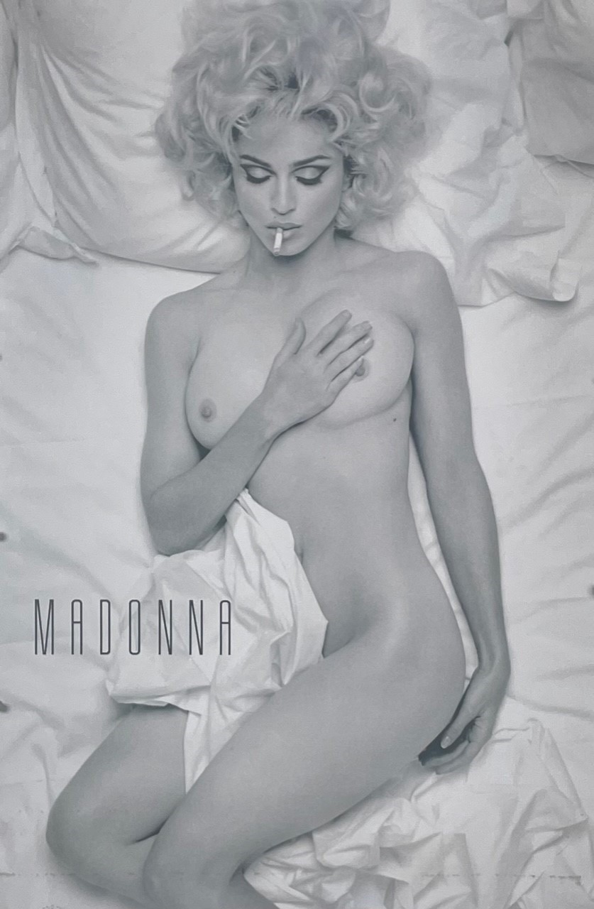 (AI Upscaled) 24x36 Madonna smoking, mature Poster *READ DESCRIPTION*