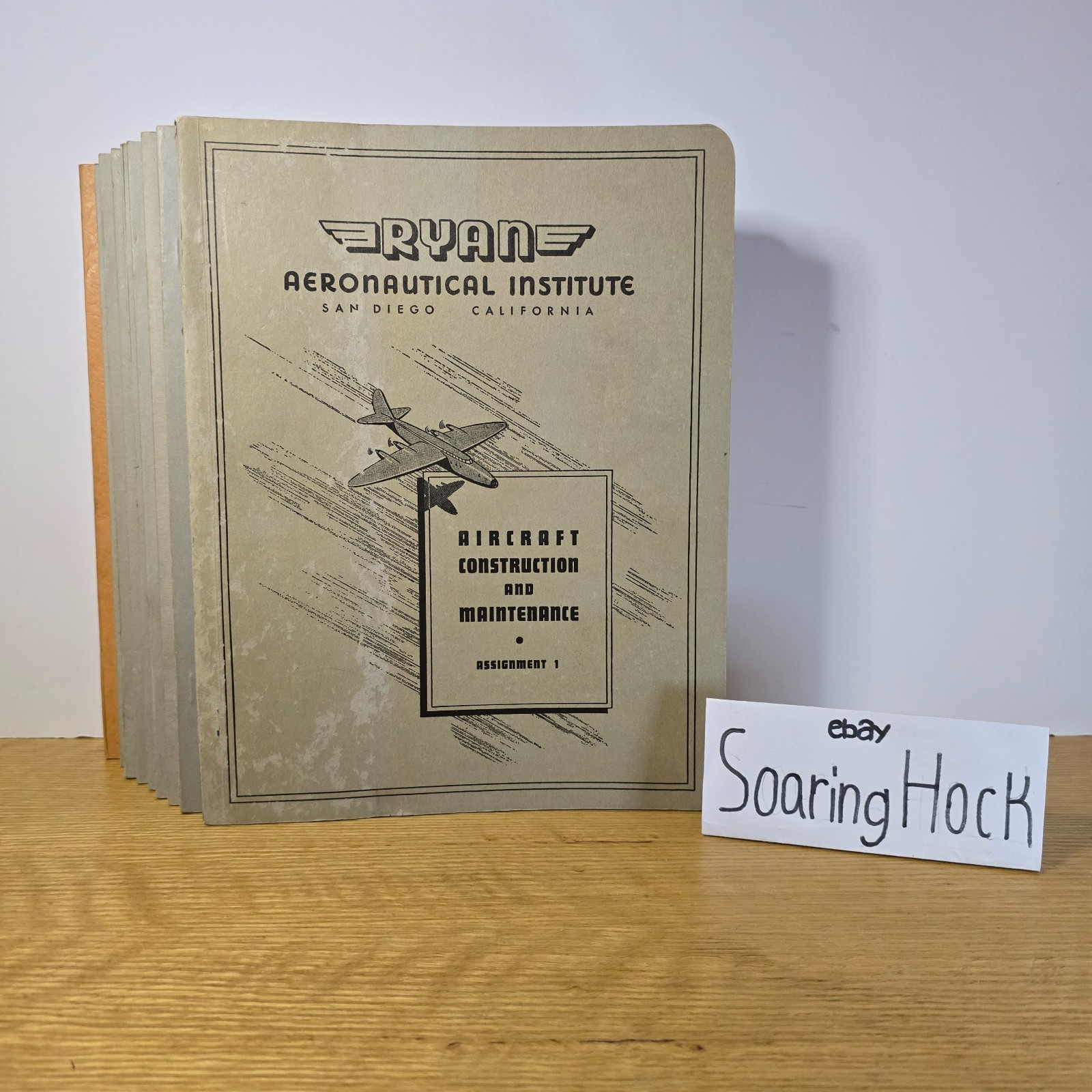 VERY RARE - Ryan Aeronautical Institute Textbooks - Set of 9