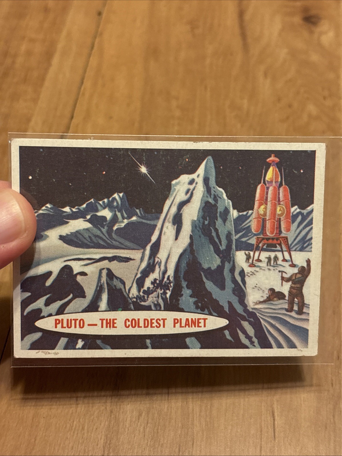 1957 Topps Space #86 Pluto - The Coldest Planet Excellent