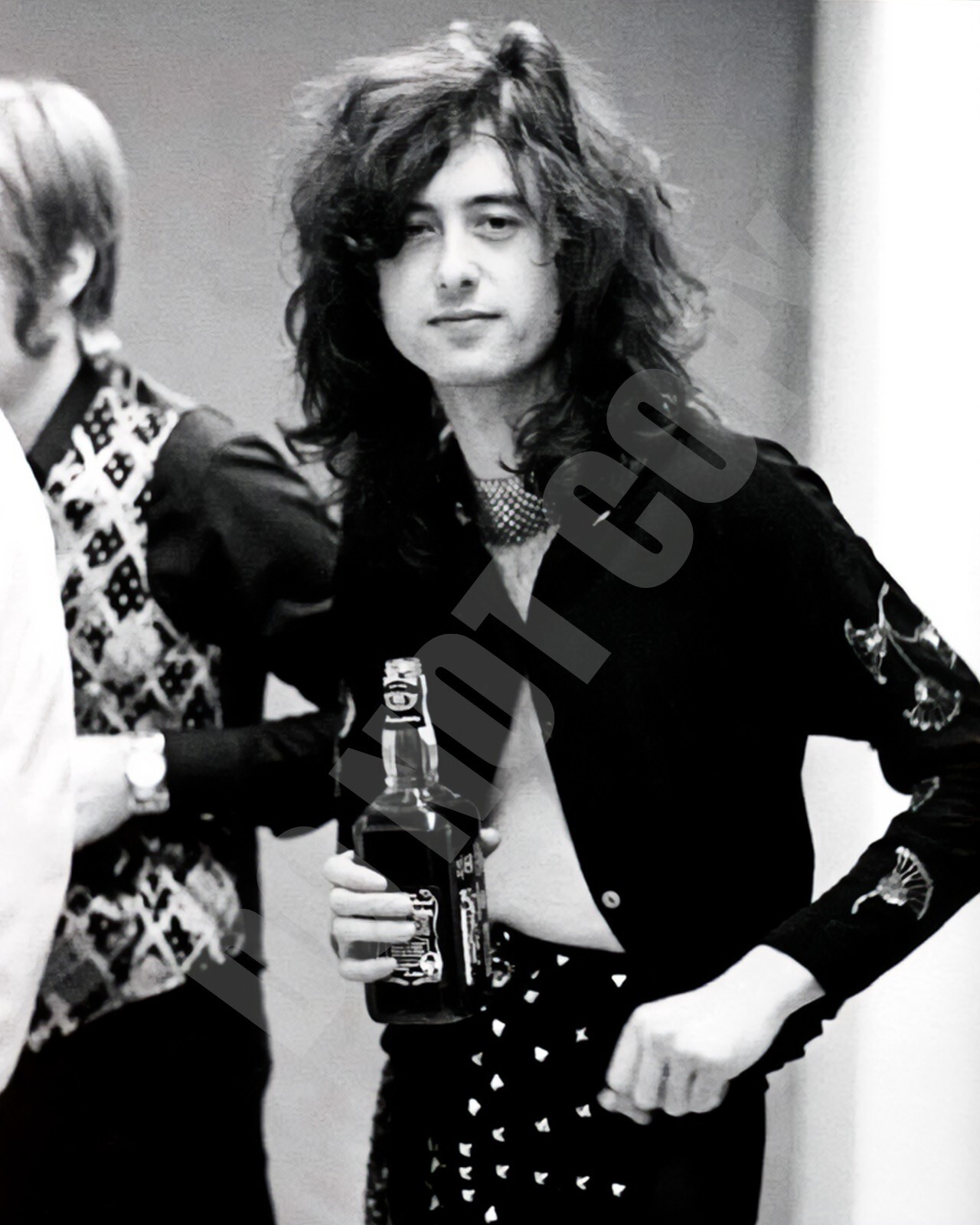 1975 Led Zeppelin Jimmy Page Concert Detroit Olympia Stadium 8x10 Photo
