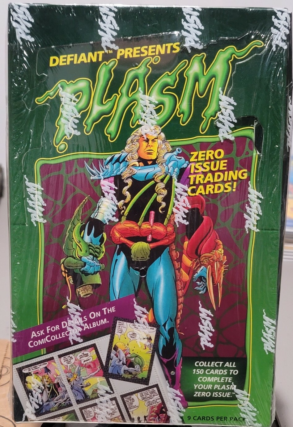 1993 DEFIANT PLASM FACTORY SEALED HOBBY BOX 36 PACKS COMIC CARDS