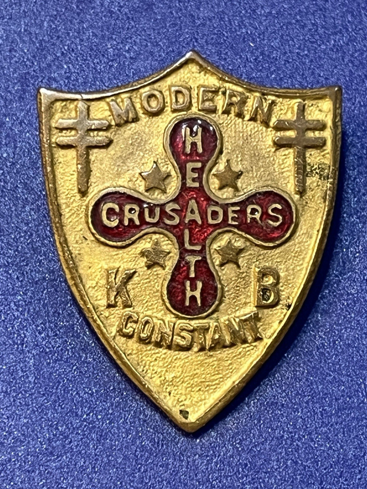 Vintage 1920’s Modern Health Crusaders Lapel Pin