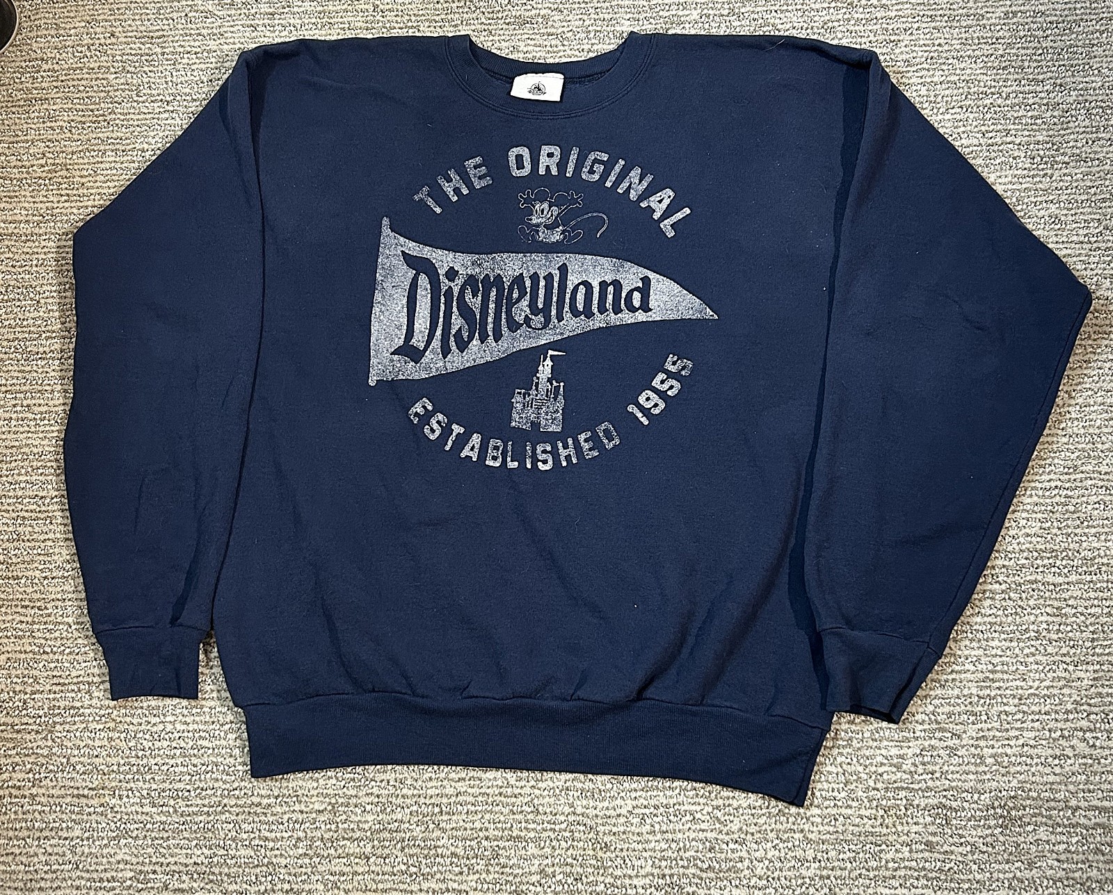 Vintage Original Disneyland Disney Parks Blue Sweatshirt - LG