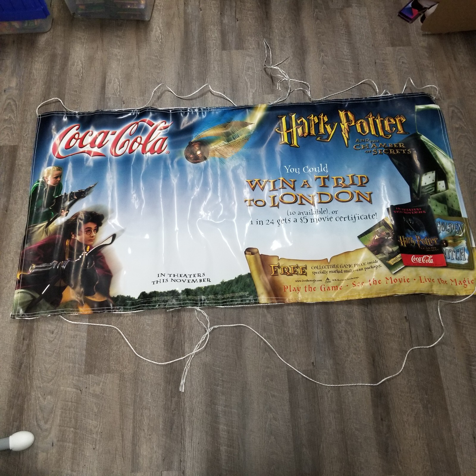 Harry Potter and the Chamber of Secrets MOVIE THEATER Banner Coca Cola 69\