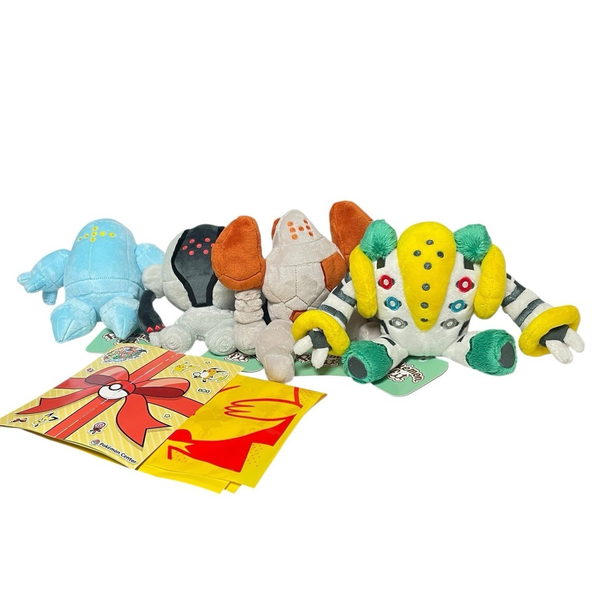 Regigigas Regice Regirock Registeel Pokemon fit Plush Legend Giant Full Set
