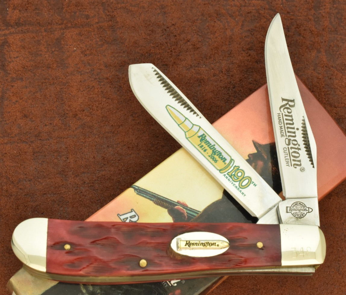 REMINGTON UMC JIGGED RED BONE MINI TRAPPER KNIFE BULLET SHIELD 1816-2006 (34101)