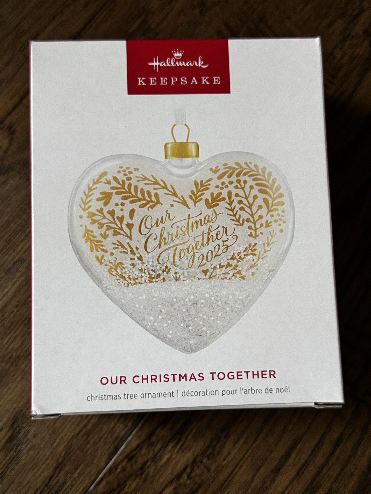 HALLMARK 2025 OUR CHRISTMAS TOGETHER ORNAMENT