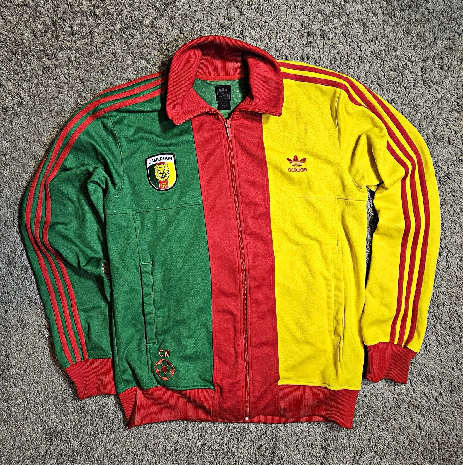Vintage 2007 Adidas Originals Cameroon Track Jacket – Size Large