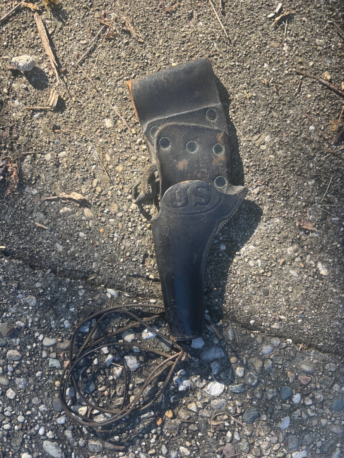 Authentic WWI  1918 G&K US Army Leather Holster   A.G.