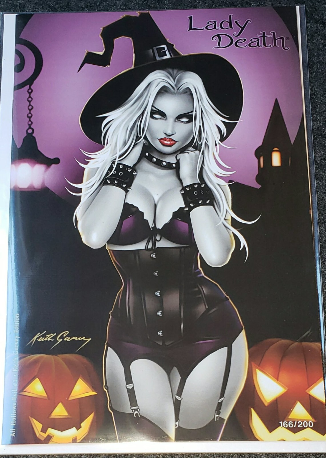 LADY DEATH - All Hallows Evil  - coffin comics - only 200 made