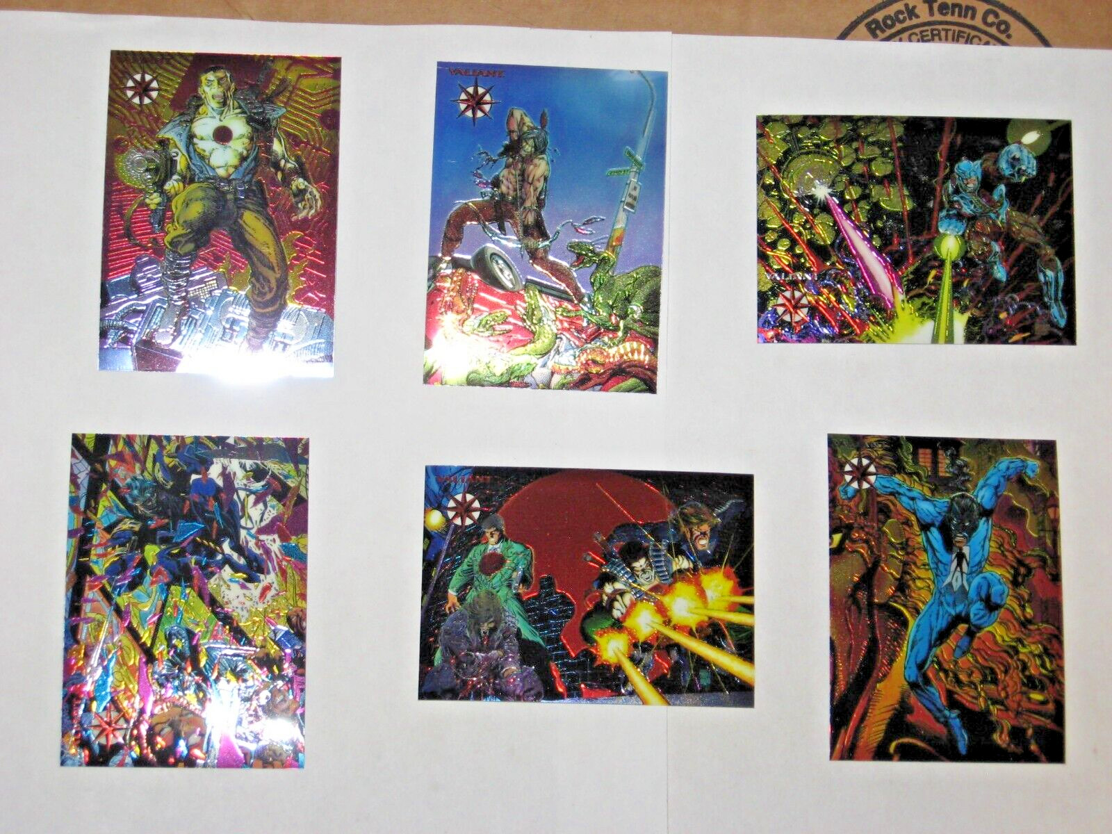 1994 VALIANT ERA II COMICS CHROMIUM 6 Card Set BLOODSHOT MOVIE TUROK XO Manowar