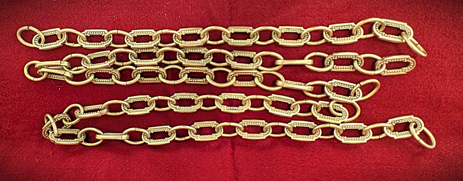 Antique Bronze  Brass chandelier Hanging chain 98 Inches