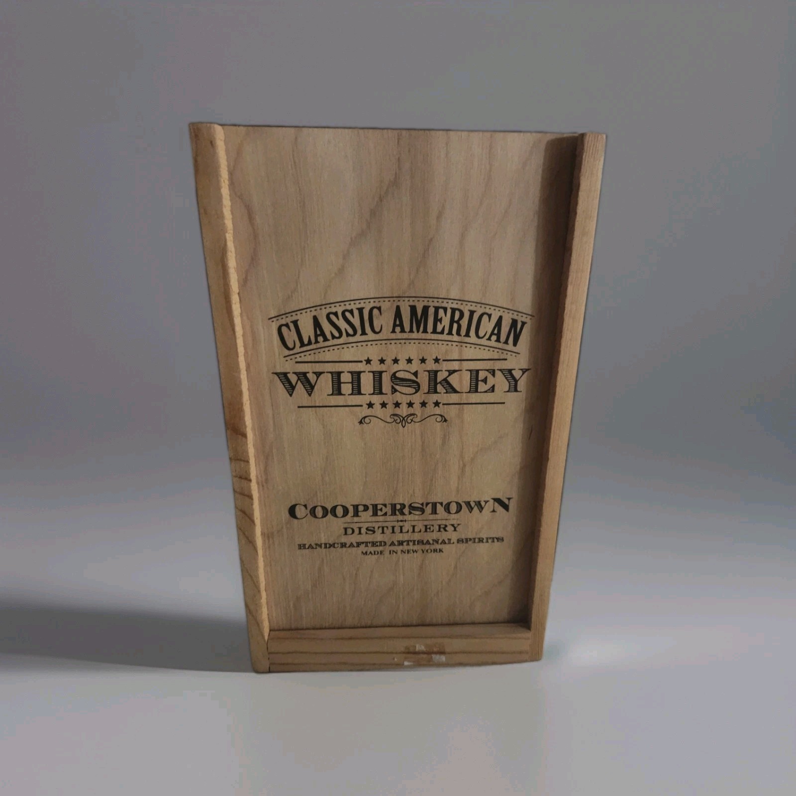 Cooperstown Distillery Abner Doubleday Whiskey Baseball Decanter w/ Case