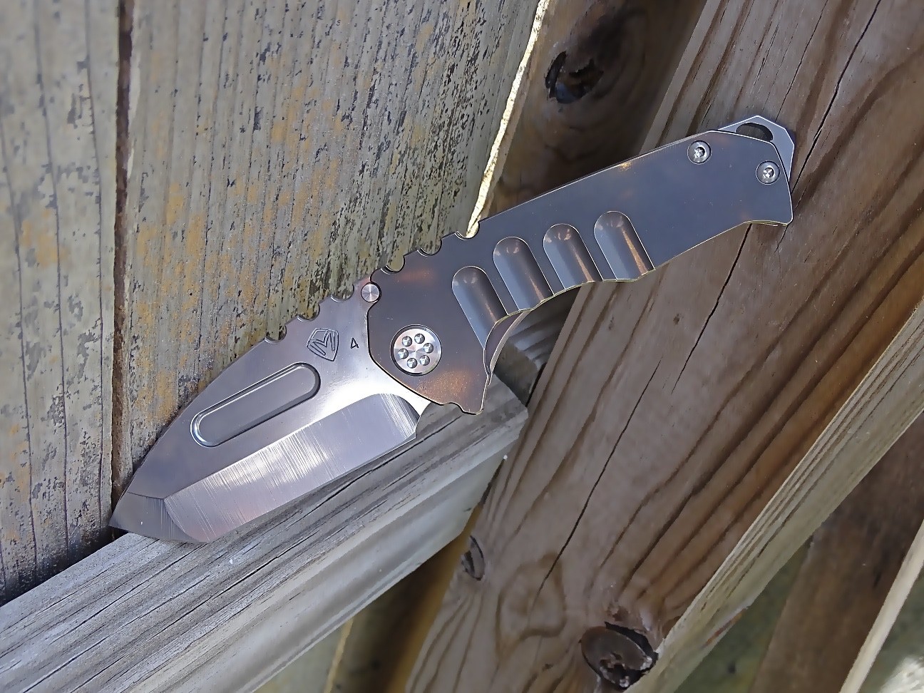Medford Praetorian Genesis T Folding Knife Bronze Titanium S45VN Blade - New