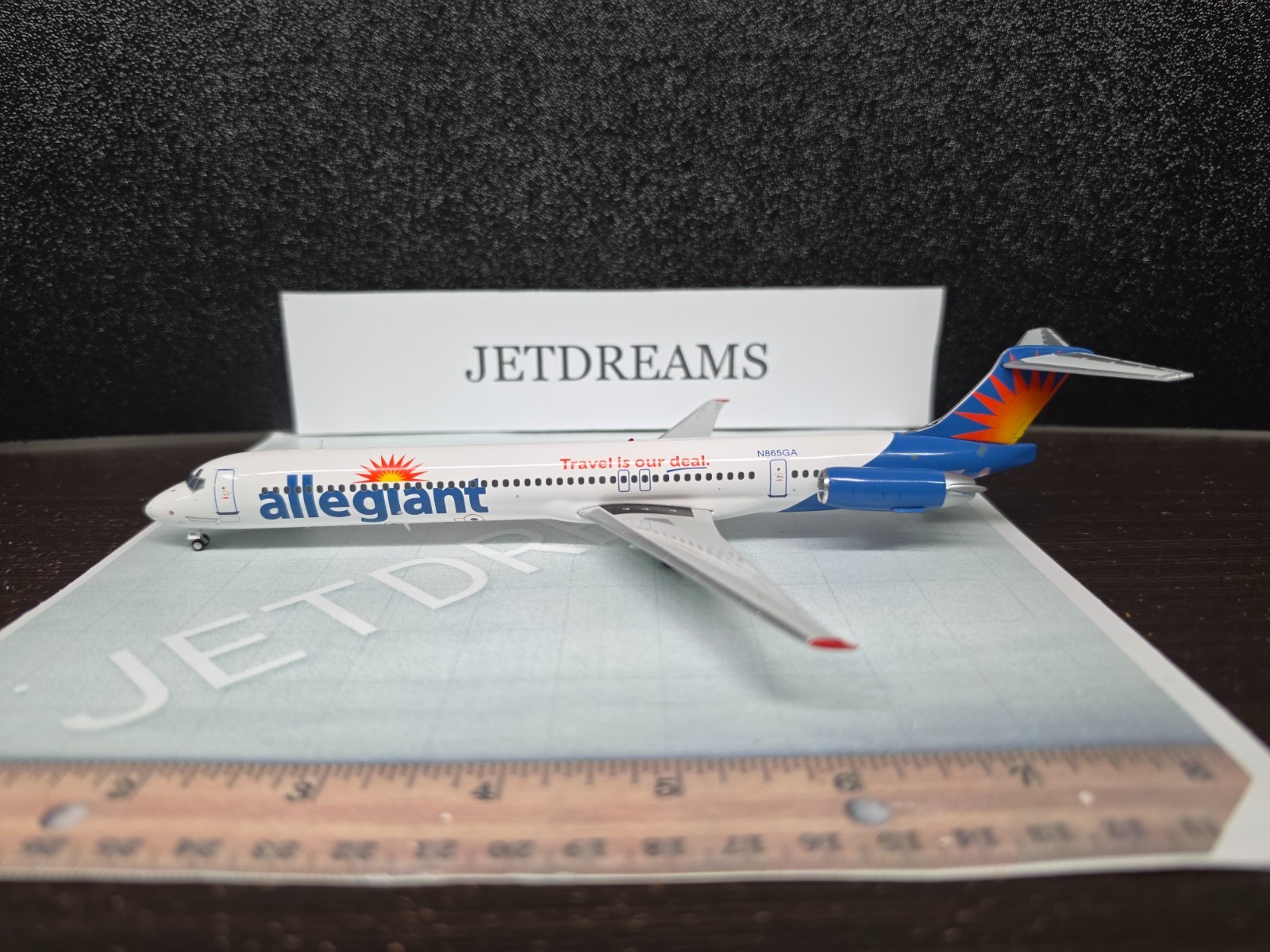 1/200 ALLEGIANT AIRLINES MD-83 MD-80 SERIES 2000\'S COLORS N865GA GEMINI JETS