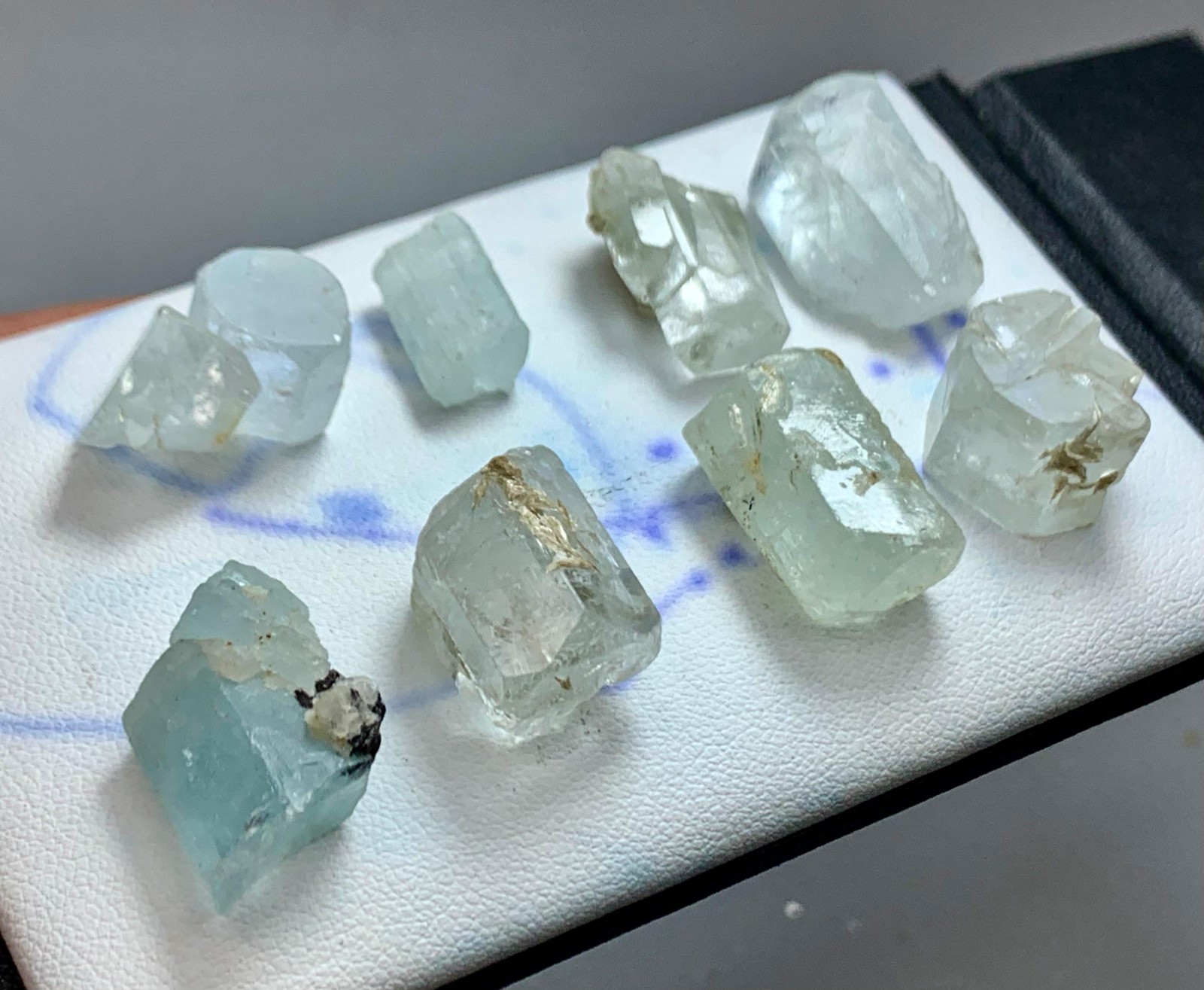 131 CT Terminated Natural Aquamarine Crystals lot From Skardu Pakistan