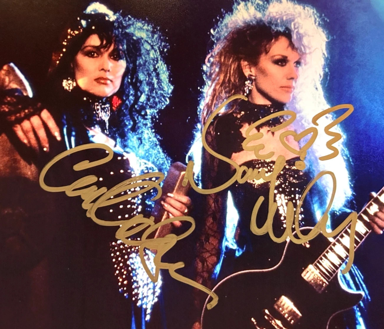 HEART  Band Signed (x2) Original 8x10 Authentic Autograph + COA