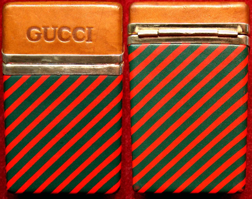 RARE COLORFUL OLD GUCCI ADVERTISING CIGARETTE PACK CASE HOLDER