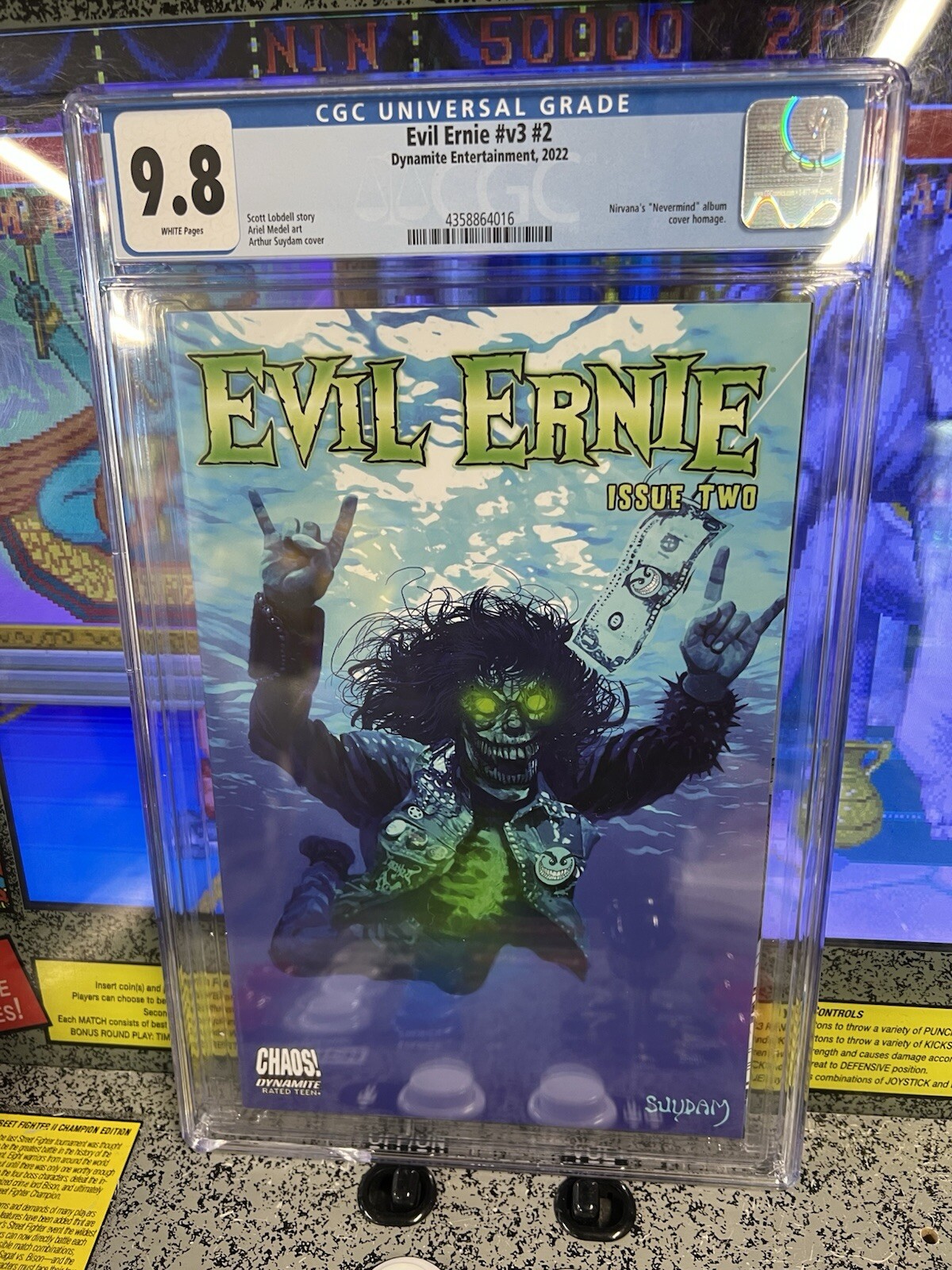 2022 Evil Ernie #3 #2 Issue Two CGC 9.8 White Pages Nirvana Nevermind Homage