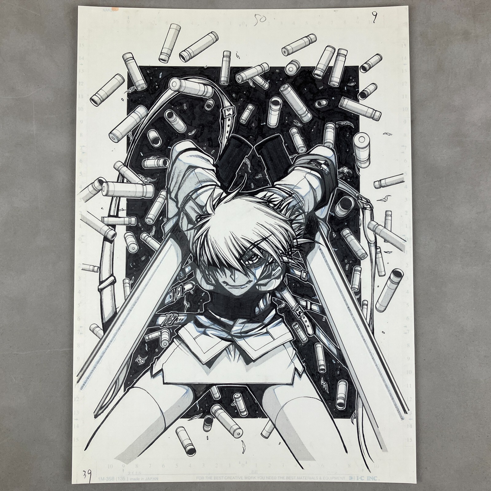 GAHO-SHOP Hellsing Seras Victoria Limited Duplicate Manga Manuscript Page Japan