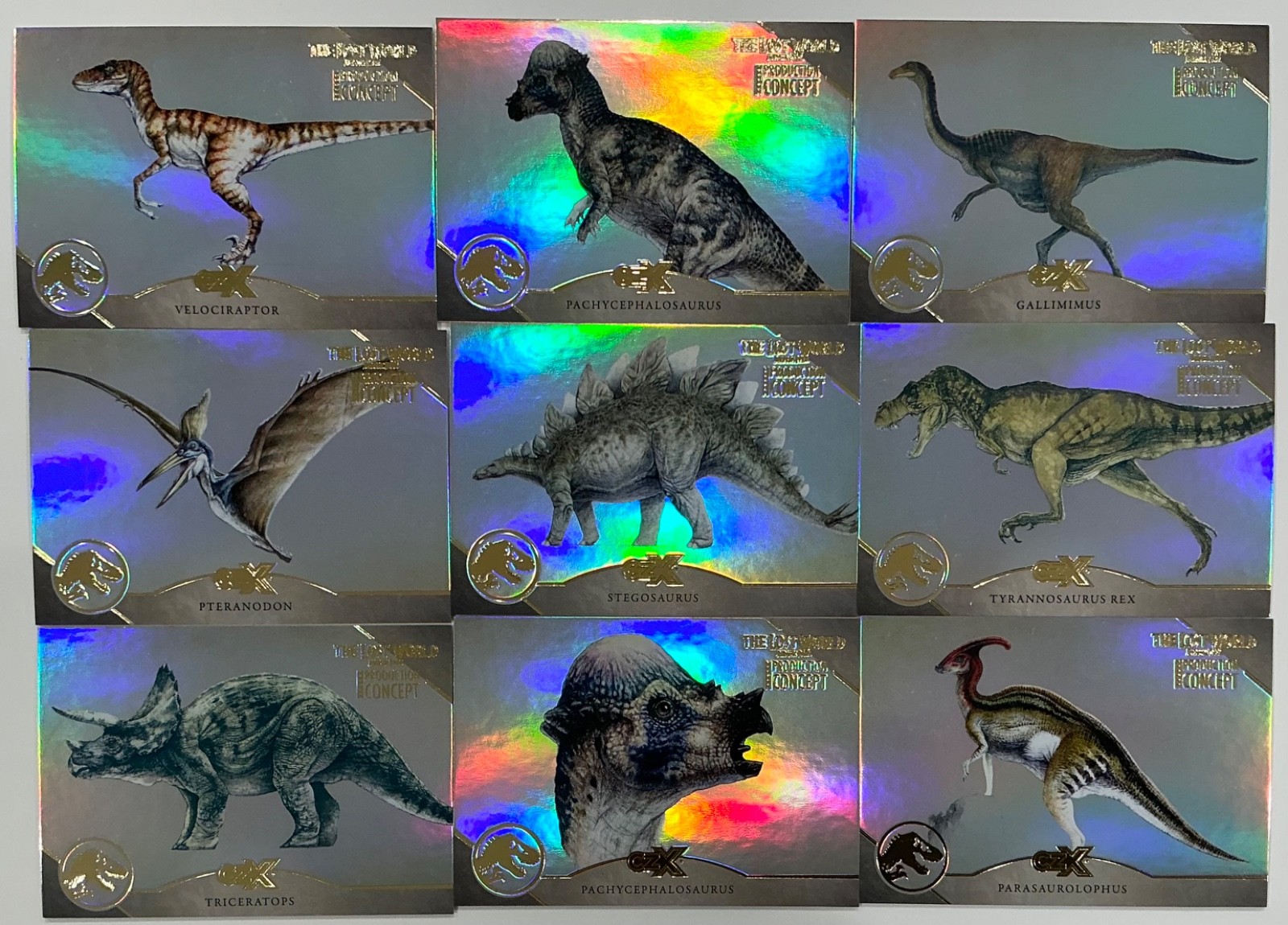 2026 Cryptozoic Jurassic Park Lost World Production Concept Complete Set PC1-PC9