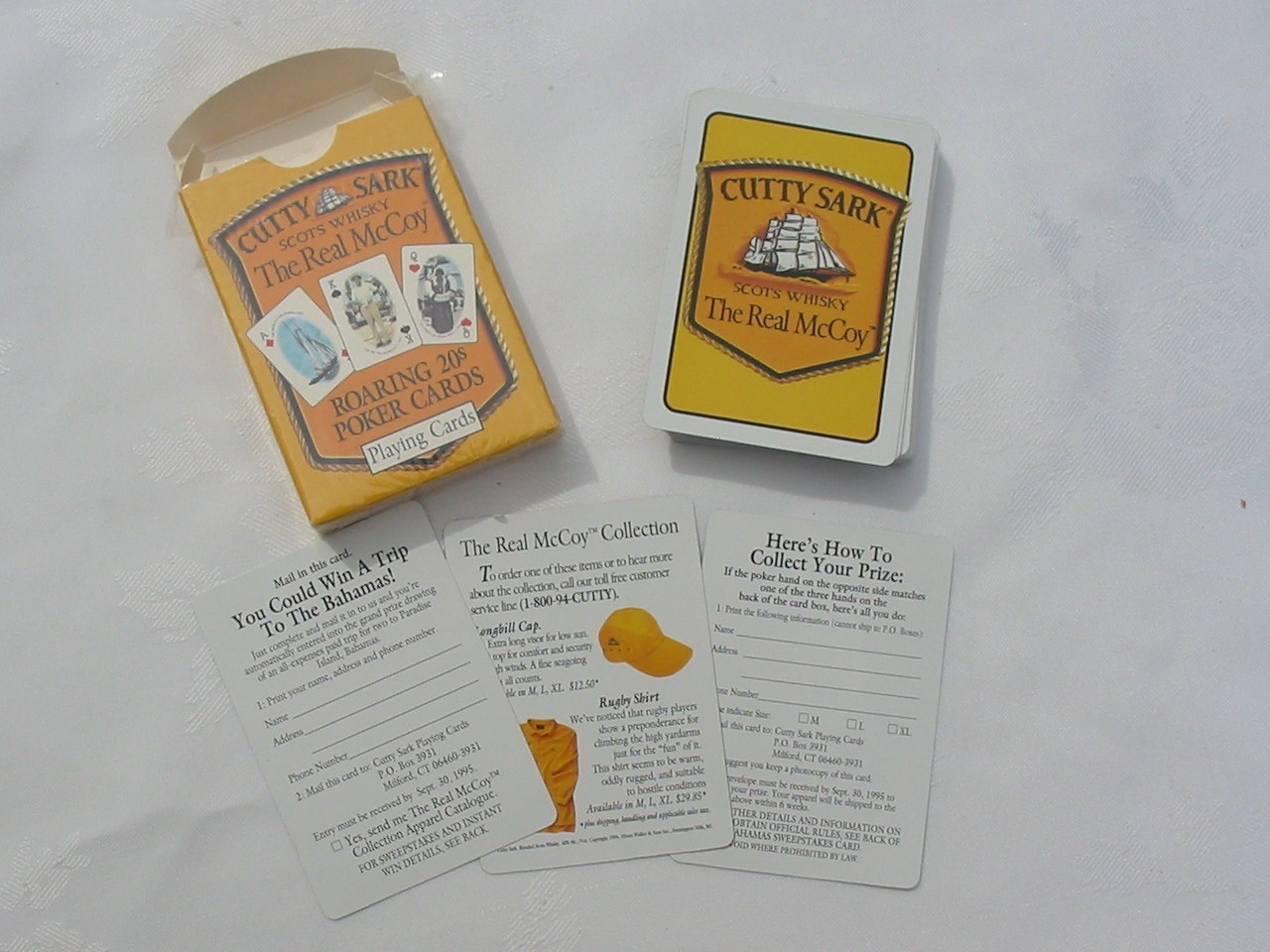 Vtg Nearly Sealed Cutty Sark Scots Whisky Playing Cards Deck Roaring 20's Poker