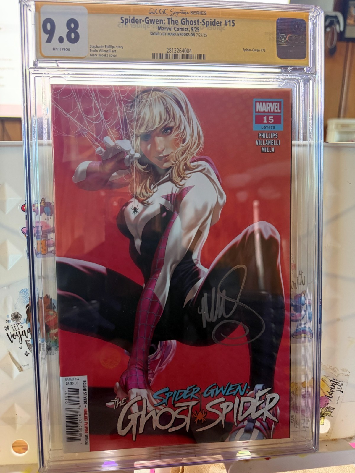 Spider-Gwen Ghost-Spider #15 CGC 9.8 Signature Series Signed Mark Brooks 2025