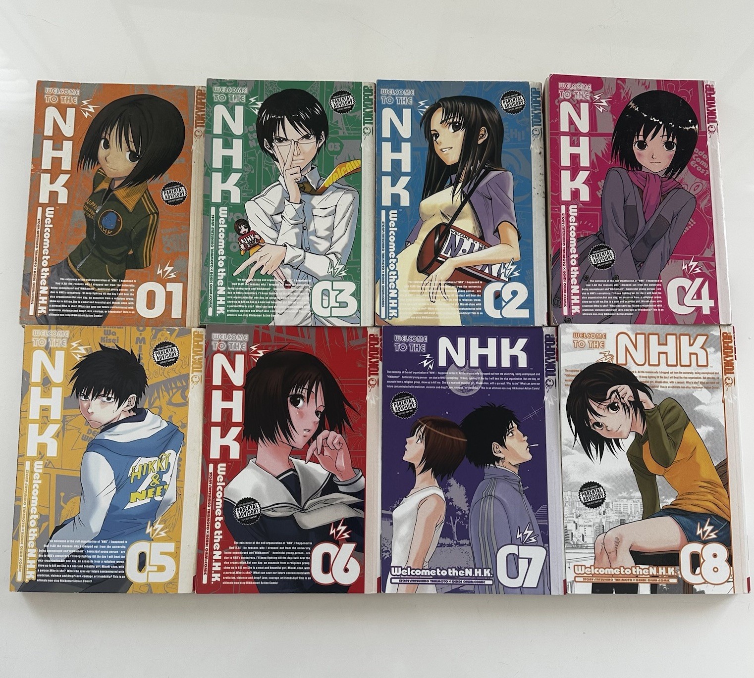 Welcome To The N.H.K. NHK Manga Vol. 1-8 | Complete English Manga Set *OOP*