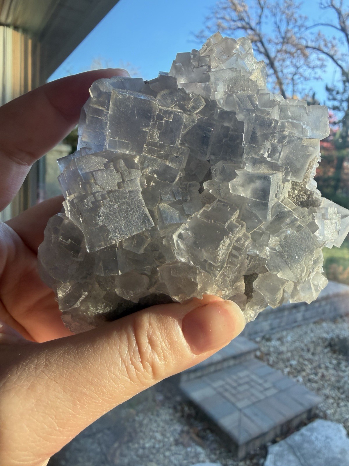 Blue Fluorite, La Viesca, Spain, 418 Grams