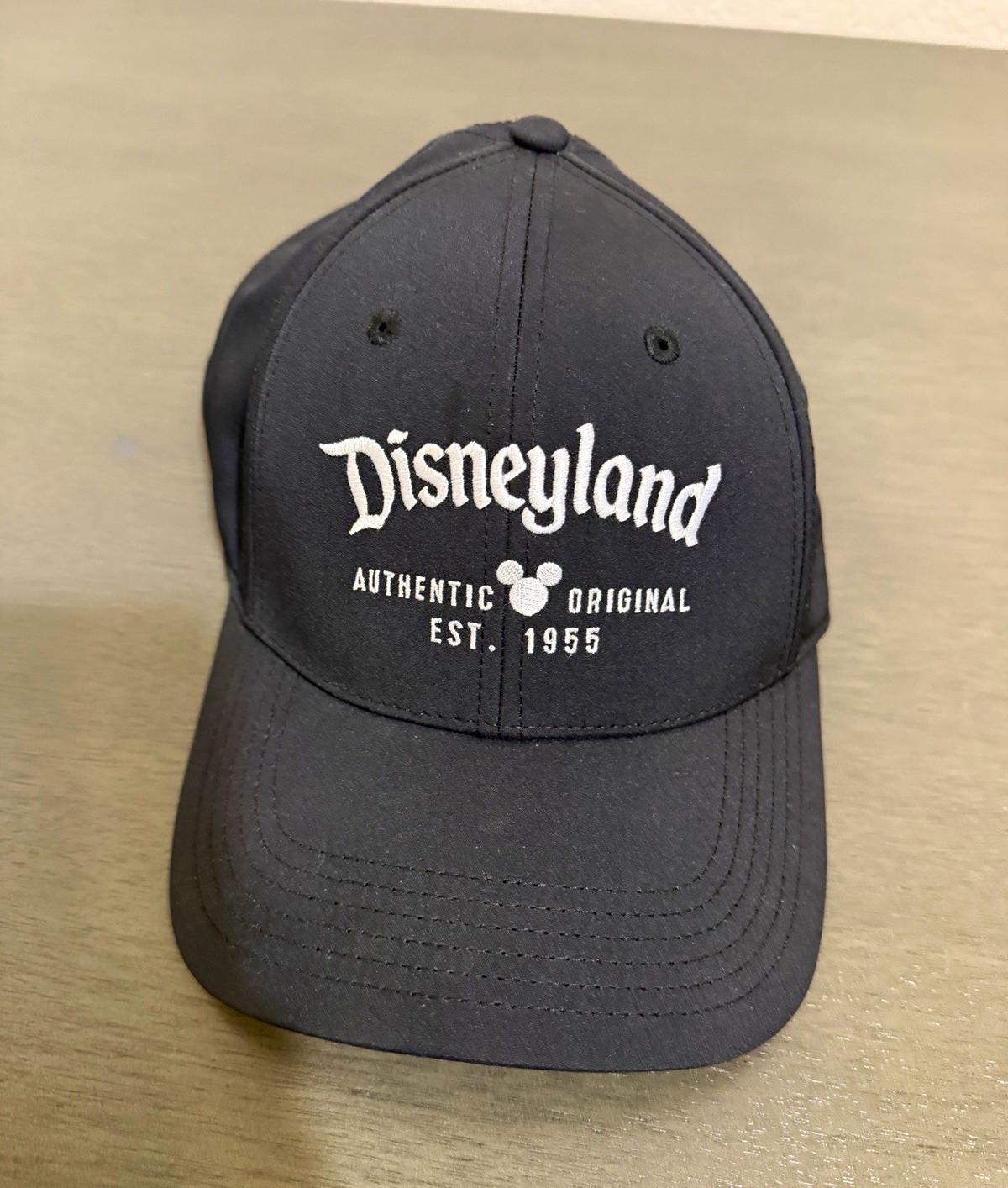 Disney Disneyland Authentic Original Est. 1955 Black One Size Adult Unisex Cap