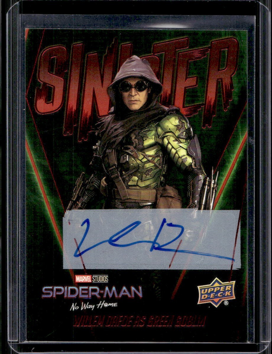 Willem Dafoe / Green Goblin 2023 Upper Deck Spider-Man #S-5 Sinister Auto