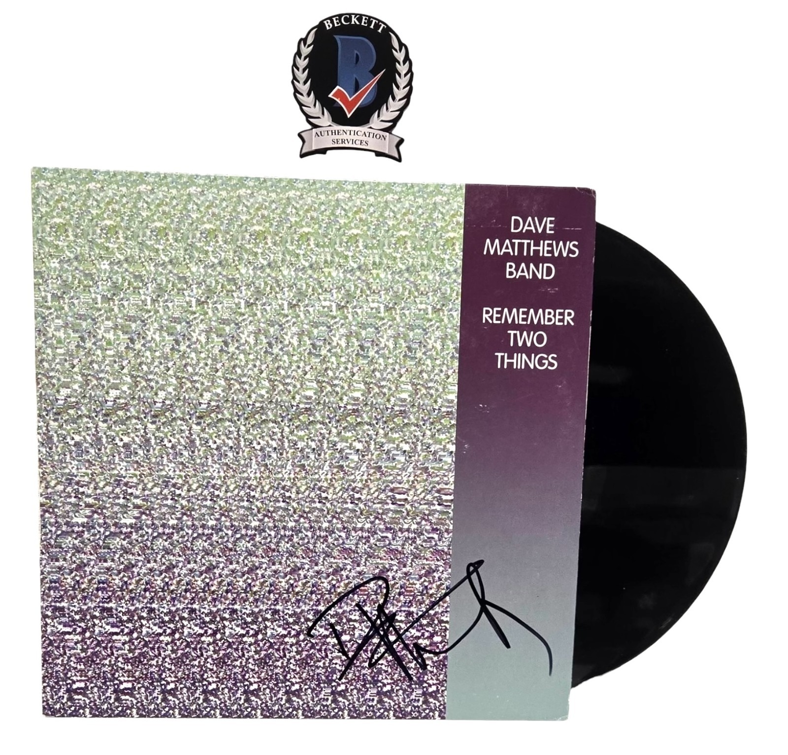 Dave Matthews Signed Autograph DMB Remember Two Things LP Vinyl Beckett BAS