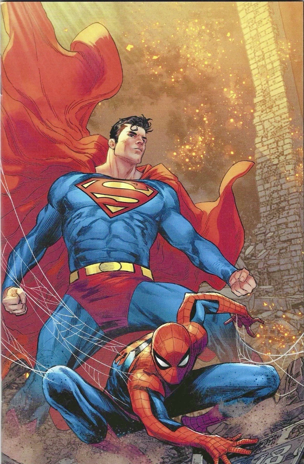 SPIDERMAN SUPERMAN #1 MARCO CHECCHETTO VIRGIN EXCLUSIVE VARIANT MARVEL DC 2026