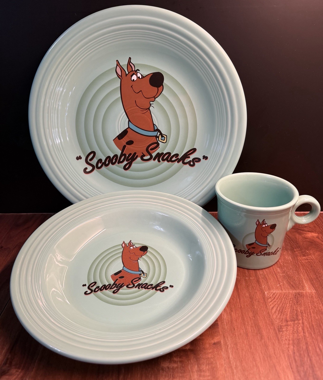 FIESTA “SCOOBY SNACKS” Scooby Doo RETIRED SET Homer Laughlin/Warner Bros.