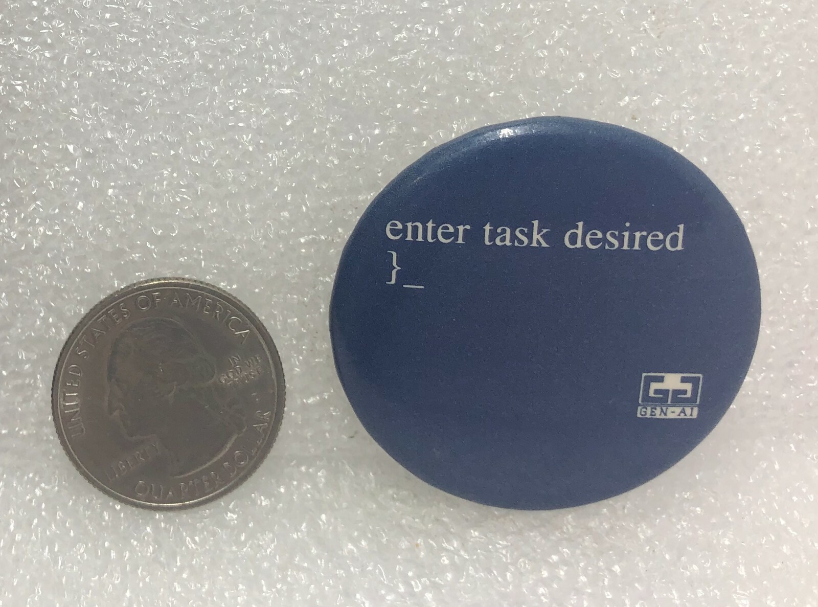 GEN-AI Enter Task Required Advertising Pin