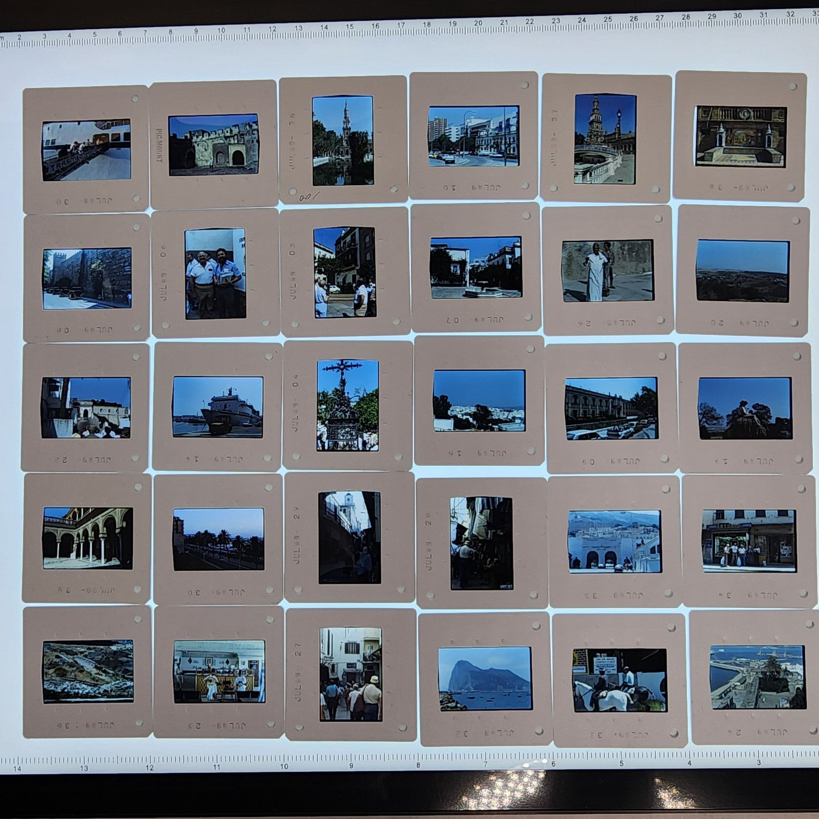 Vintage 1980s 35mm Slides Europe Spain Vacation Scenes Travel d