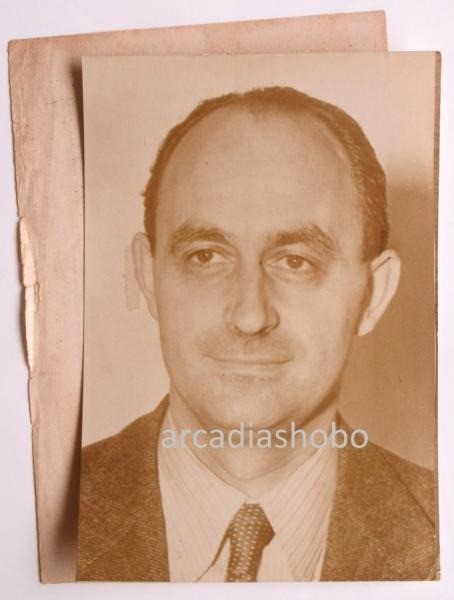 Vintage 1945 Portrait Photograph of Enrico Fermi \
