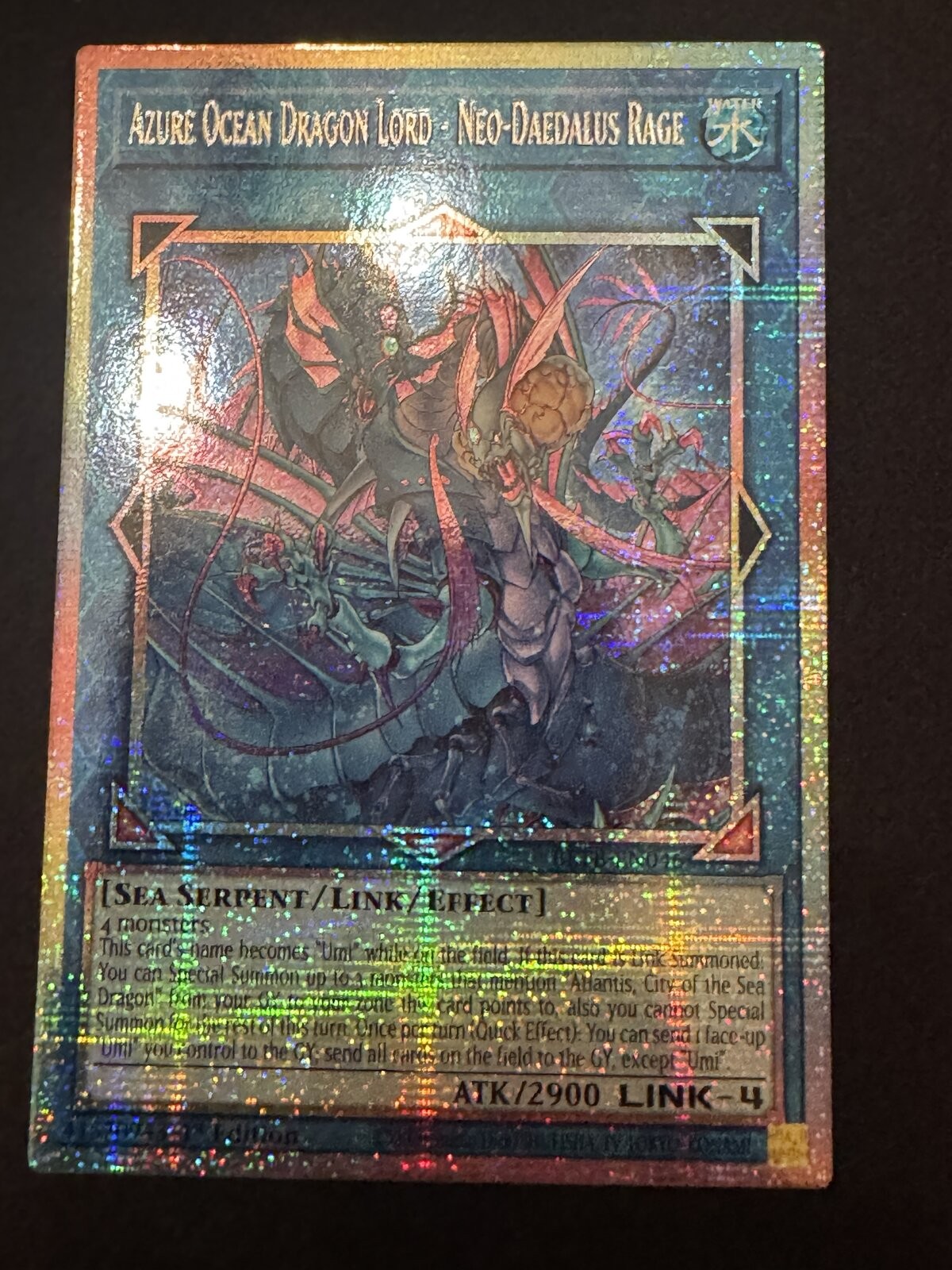 Yu-Gi-Oh Azure Ocean Dragon Lord Neo-Daedalus BETB-EN046 Starlight Rare 1st Ed
