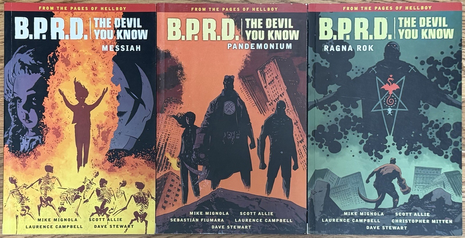 BPRD The Devil You Know Vol 1-3 Complete TPB Set Mignola Hellboy Dark Horse