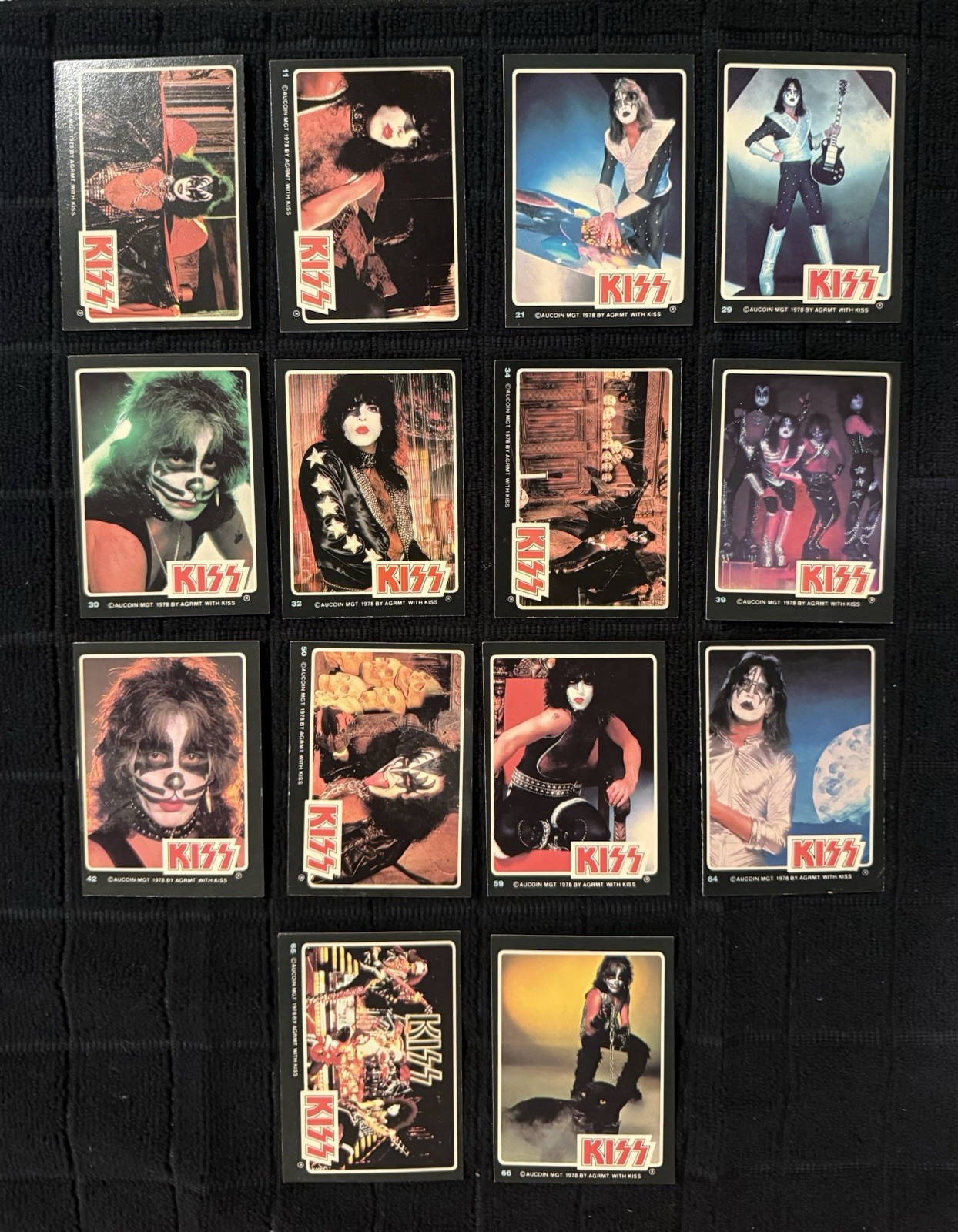 KISS - Donruss Rock Star Trading Bubble Gum AUCOIN 14 Card Set 