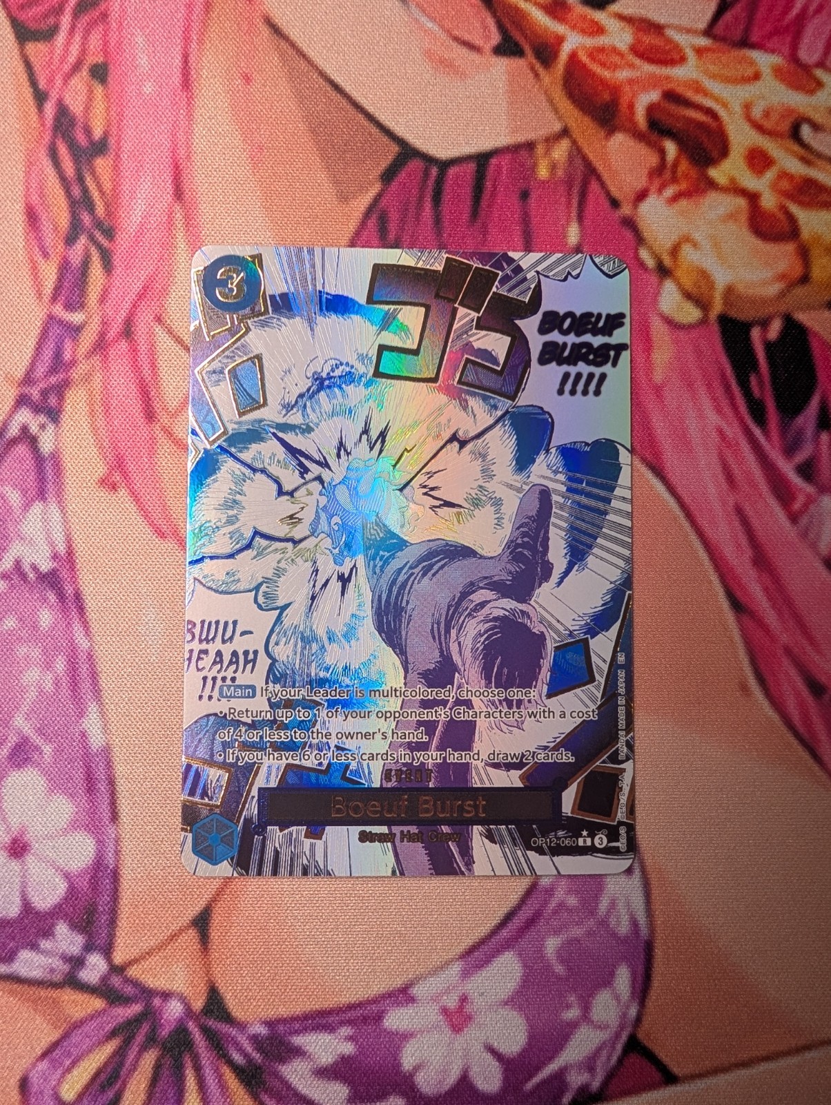 One Piece Card Game Boeuf Burst OP12-060 Alt Art Legacy of the Master Foil