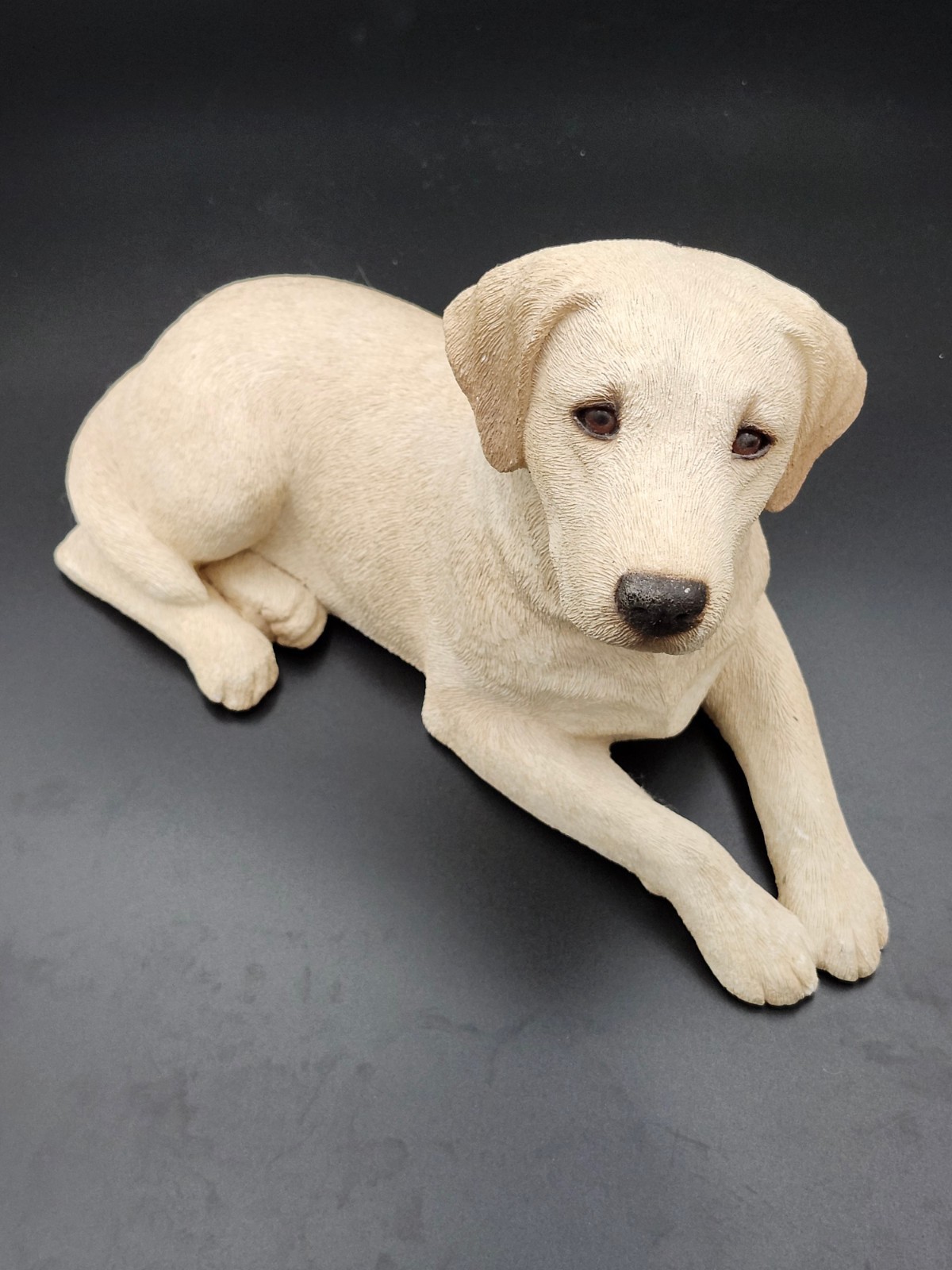 Vintage 1991 Sandicast #382 Yellow Labrador Dog Sculpture Sandra Brue 11