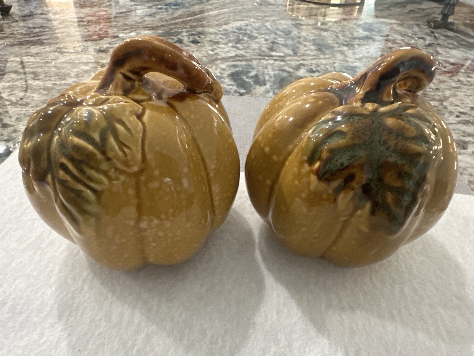 Pair of Two Harvest Pumpkins