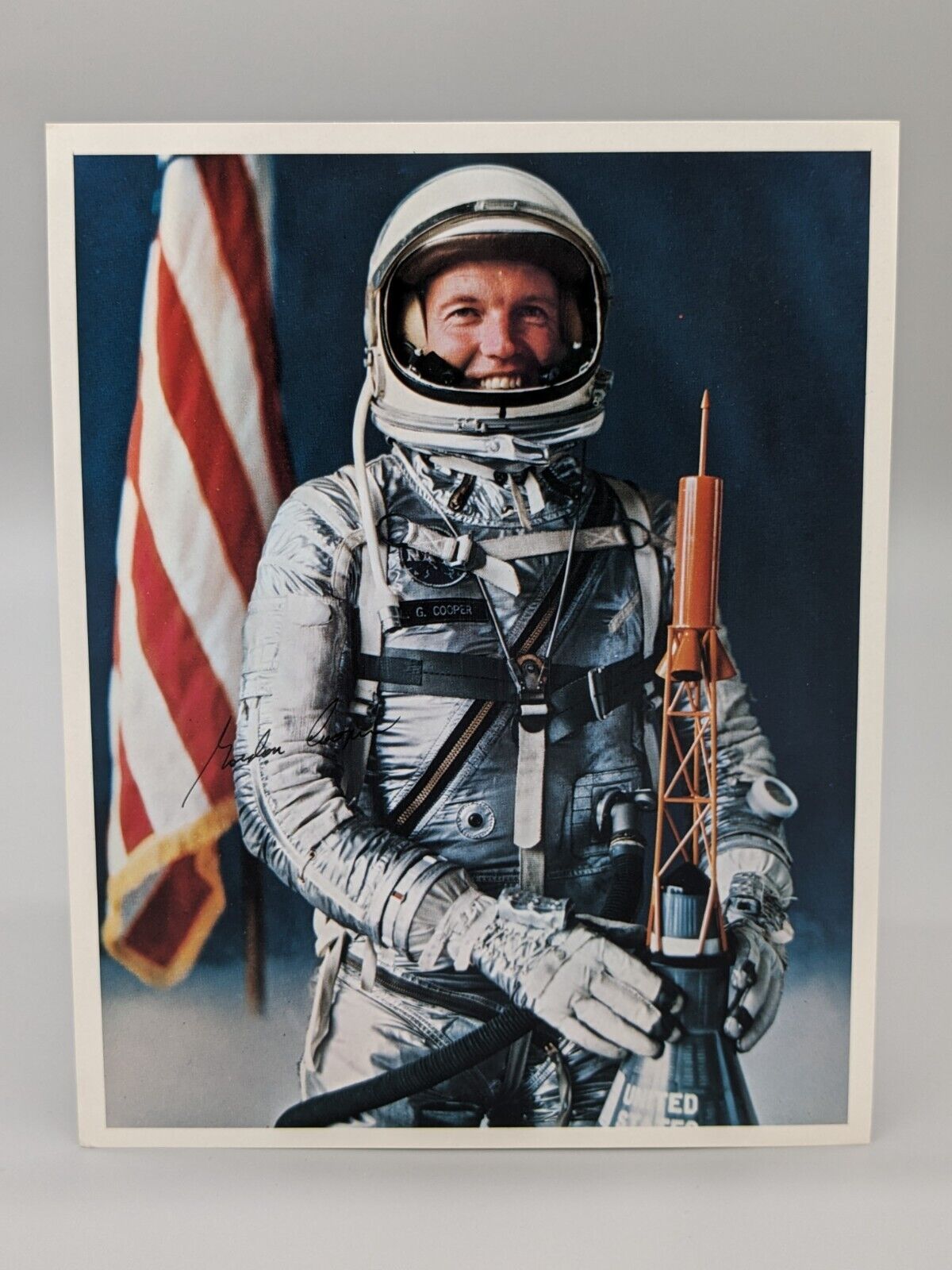 1962 NASA Group One / Apollo Astronaut Photo Gordan Cooper Autopen signed