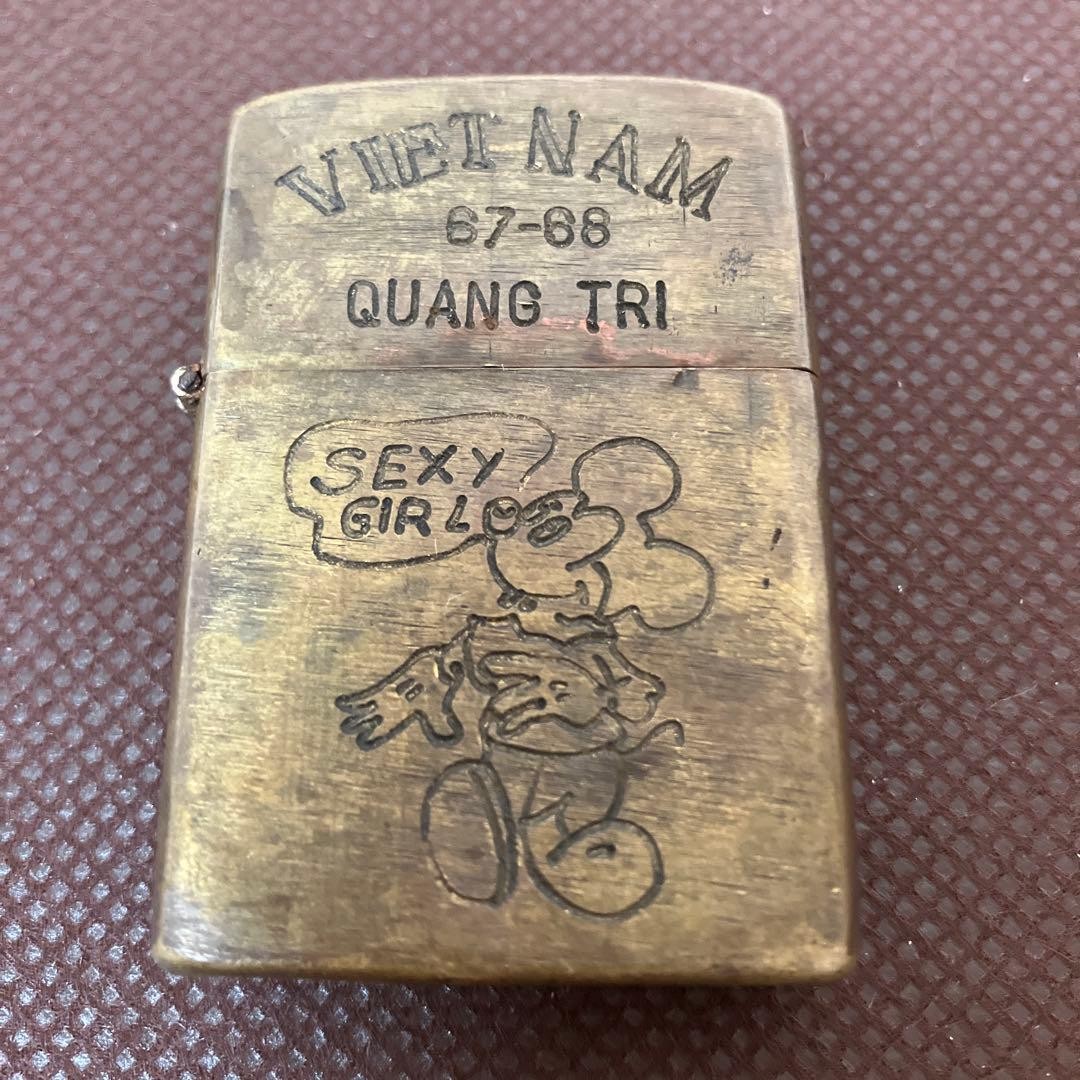 Zippo Vietnam Zippo 67-68 QUANG TRI From JAPAN