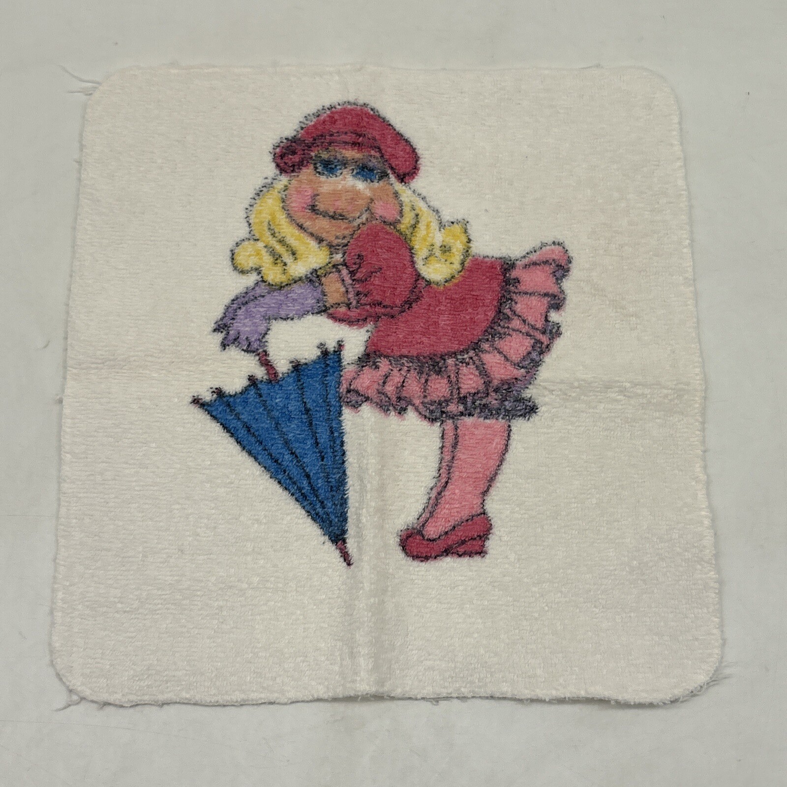 Vintage 11.5” X 12” Ms. Piggy Wash Cloth 