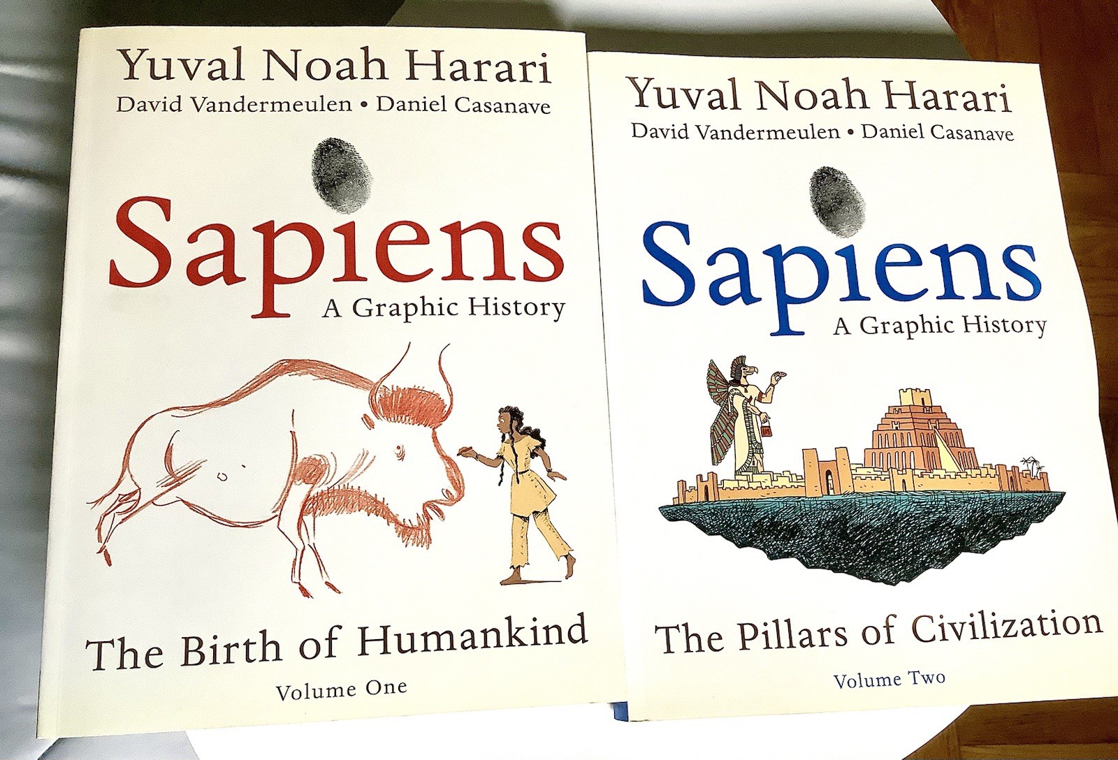 Sapiens: A Graphic History Volume 1 & 2 Lot Set Paperback Yuval Noah Harari