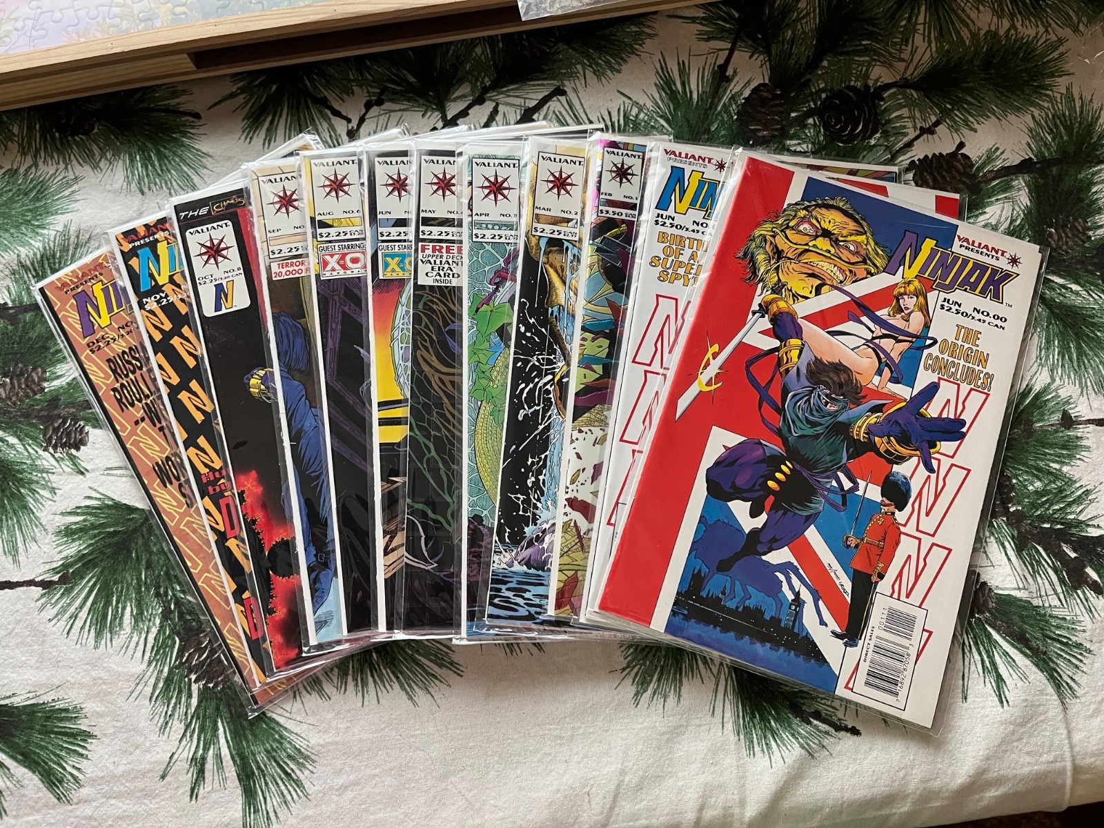 Valiant Comics:  Ninjak #00, 0-10  Complete 1993  F/VF