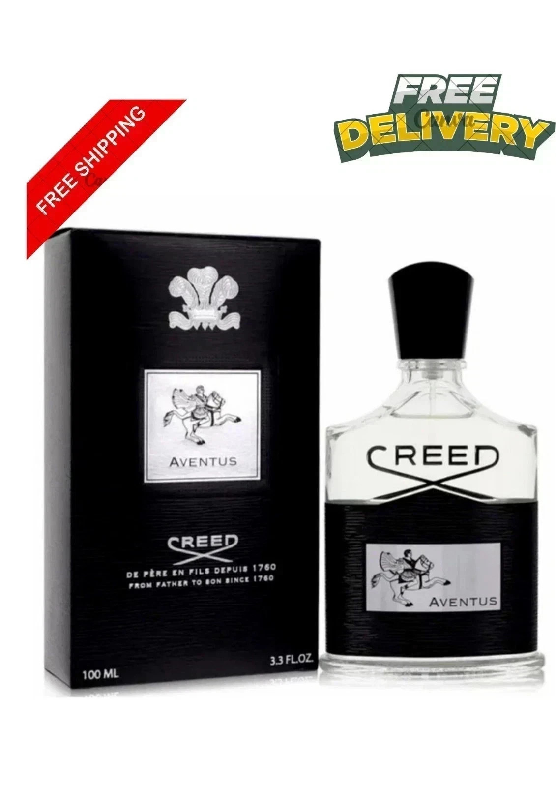 Aventus by Creed Eau De Parfum Spray 3.3 oz (Men) New Sealed Fast Shipping..