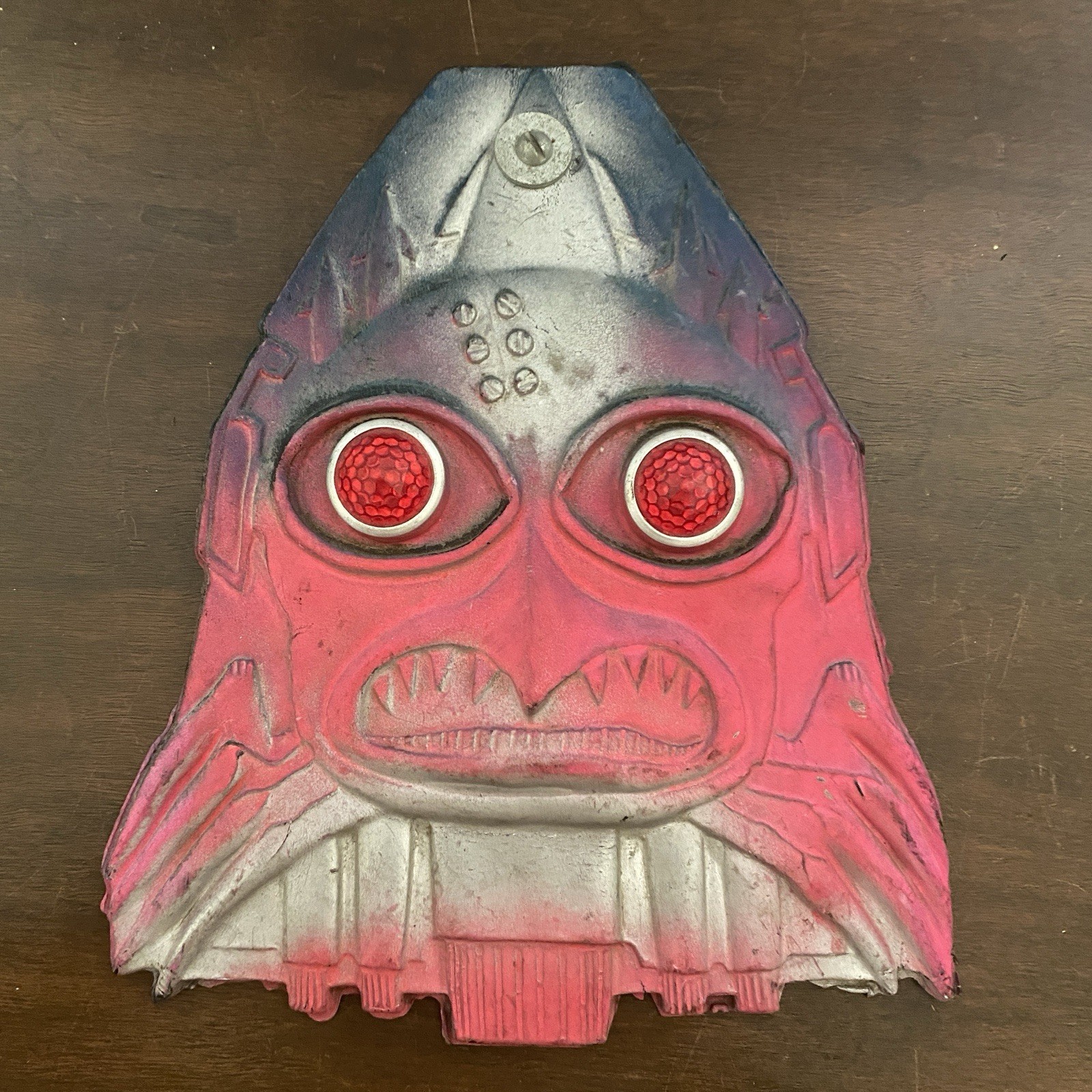 NOS Monster Bike Mudflap w/Jeweled Reflector Eyes By National Rubber Company